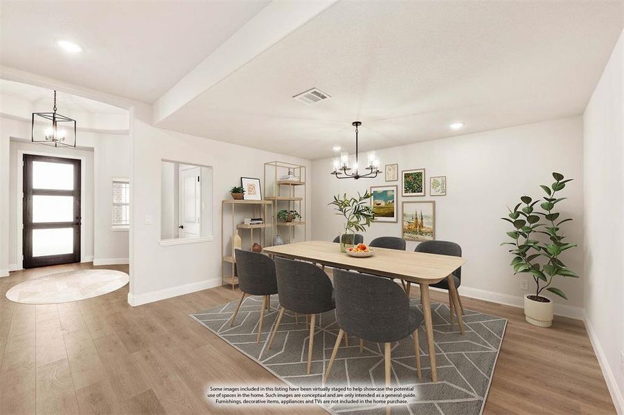 Furnished interior view inside a new home in Waverly Estates, Josephine (Image 19).