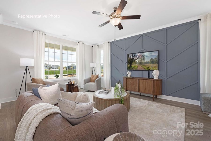 Furnished interior view inside a new home in Sanctuary at Southgate, Indian Trail (Image 16).