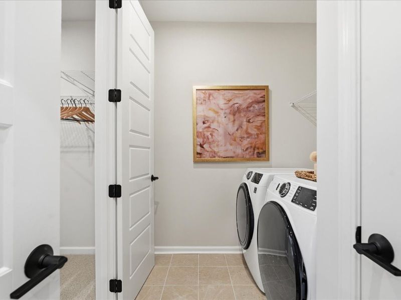 Representative furnished interior of a home built from the Bellamy by Tri Pointe Homes in Bellflower, Charlotte (Image 25).