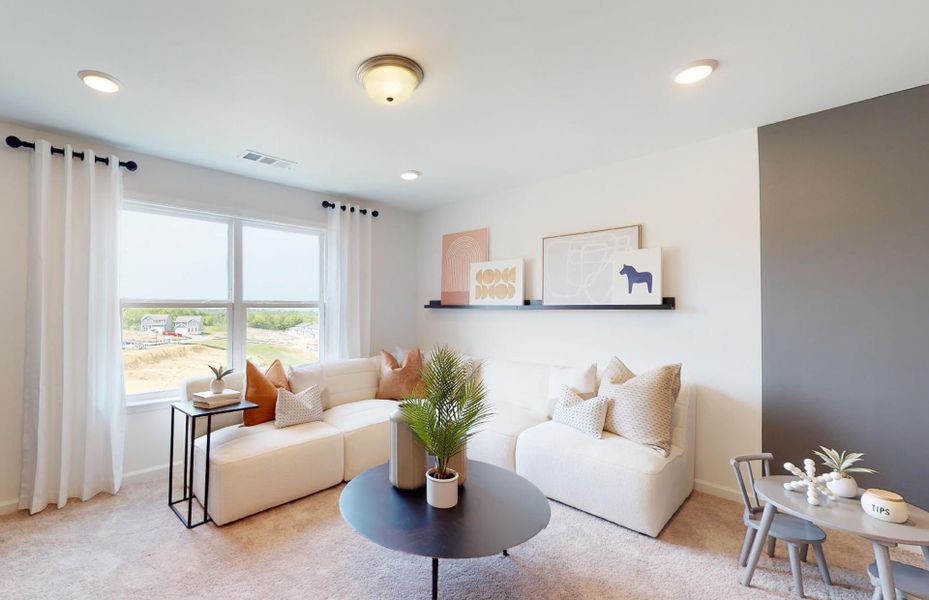 Furnished interior view inside a new home in Hamlet at Carothers Crossing, La Vergne (Image 33).