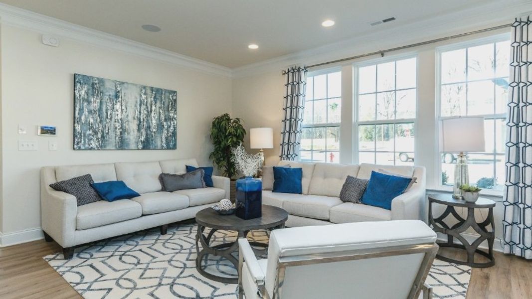 Furnished interior view inside a new home in Sidney Creek Townhomes, Zebulon (Image 6).
