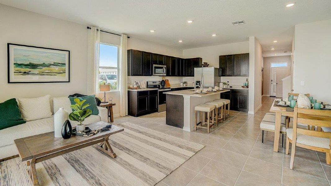 Furnished interior view inside a new home in Woodcreek, Wesley Chapel (Image 14).