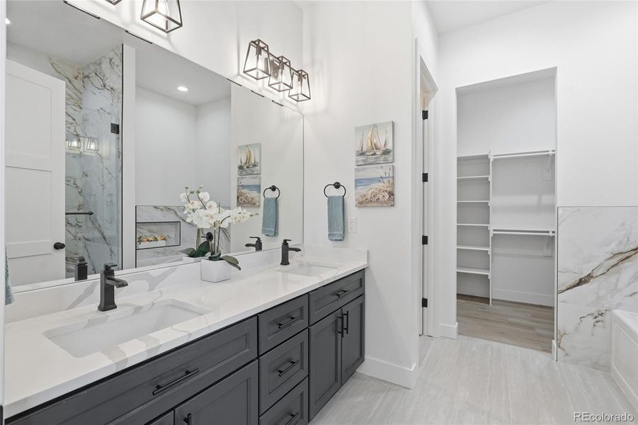 Furnished interior view inside a new home in , Keenesburg (Image 9).