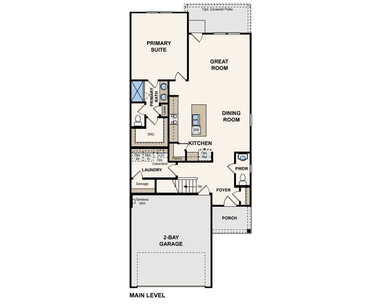 2D floor plan layout of this home in Laurel Farms, Brookshire, TX (Image 3).