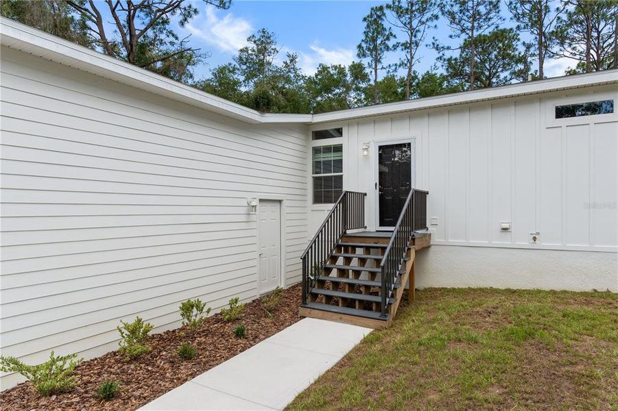Exterior details and patio area of a home in , Weeki Wachee (Image 4). Exterior details and patio area of a home in , Weeki Wachee (Image 4).