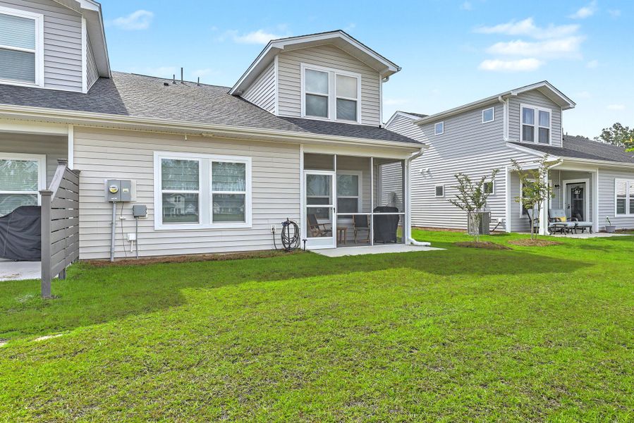 Exterior details and patio area of a home in Hammock Walk at Nexton, Summerville (Image 4).