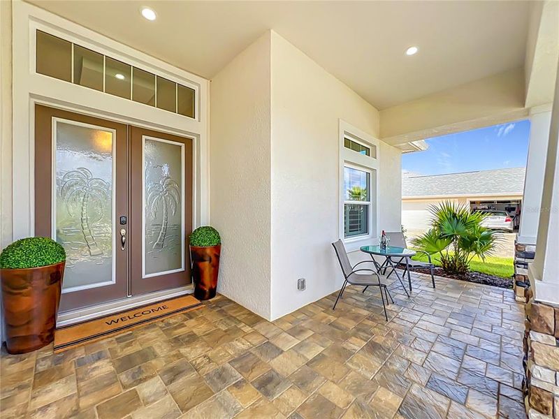 Exterior details and patio area of a home in The Reserve at Victoria, Deland (Image 29). Exterior details and patio area of a home in The Reserve at Victoria, Deland (Image 29).