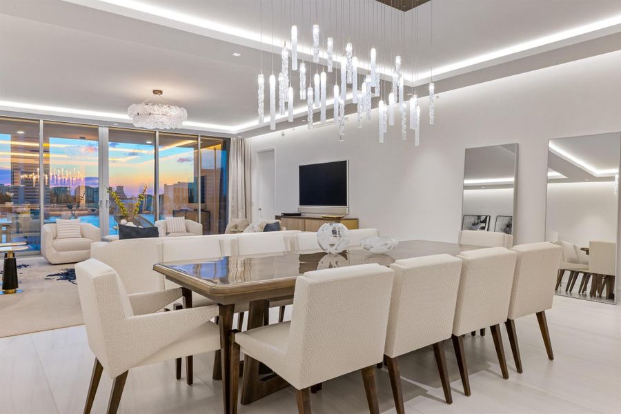 Furnished interior view inside a new home in , Boca Raton (Image 12).