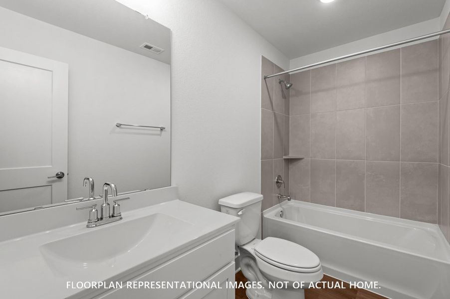 Furnished interior view inside a new home in Lone Star Landing, Montgomery (Image 4). Furnished interior view inside a new home in Lone Star Landing, Montgomery (Image 4).