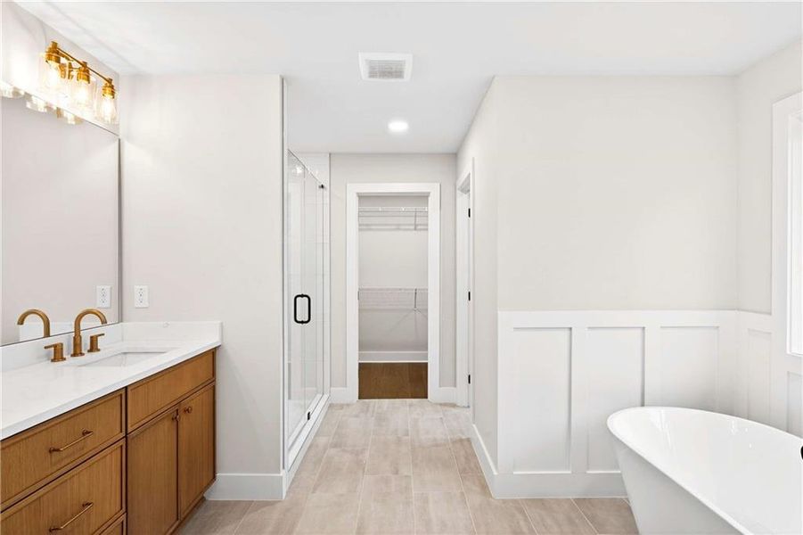 Furnished interior view inside a new home in , Norcross (Image 12).