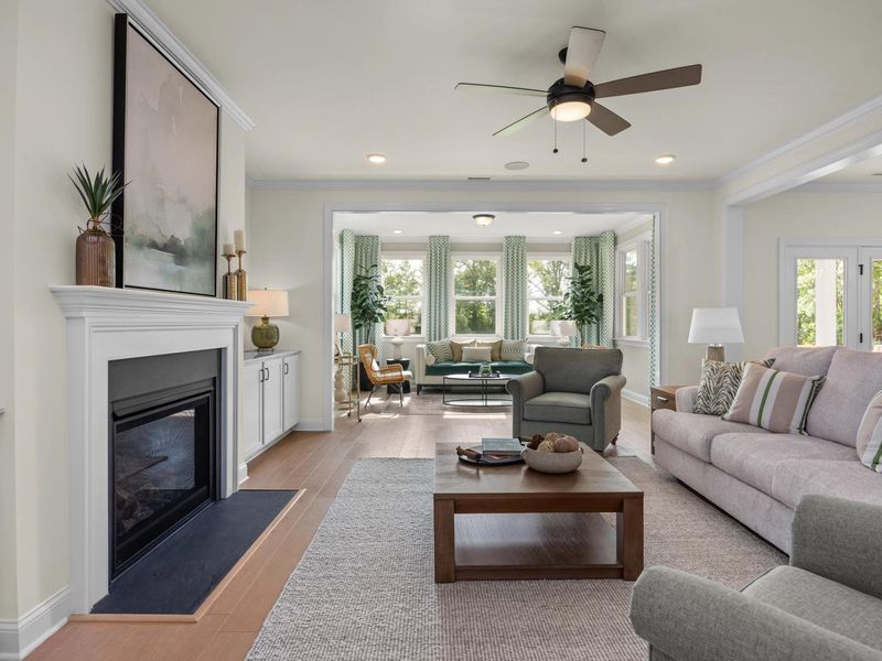 Representative furnished interior of a home built from the The Crawford by Davidson Homes LLC in Wendell Ridge, Wendell (Image 12).