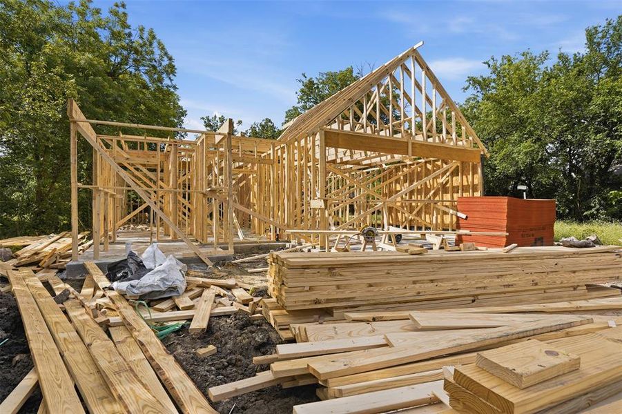 In-progress construction of a new home in , Cleburne, TX (Image 6).