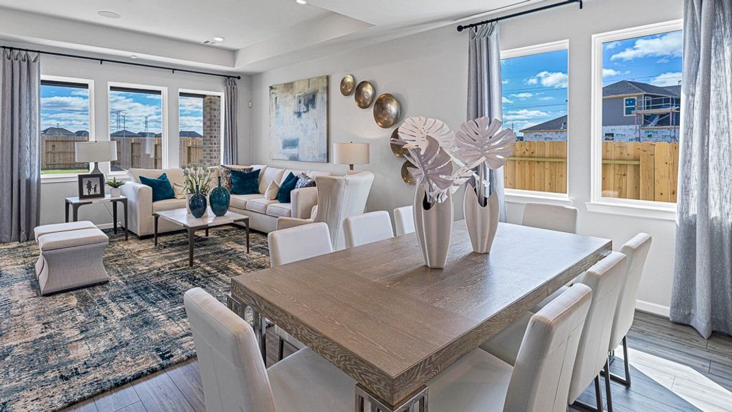 Furnished interior view inside a new home in Bridge Creek 45s and 50s, Cypress (Image 17).