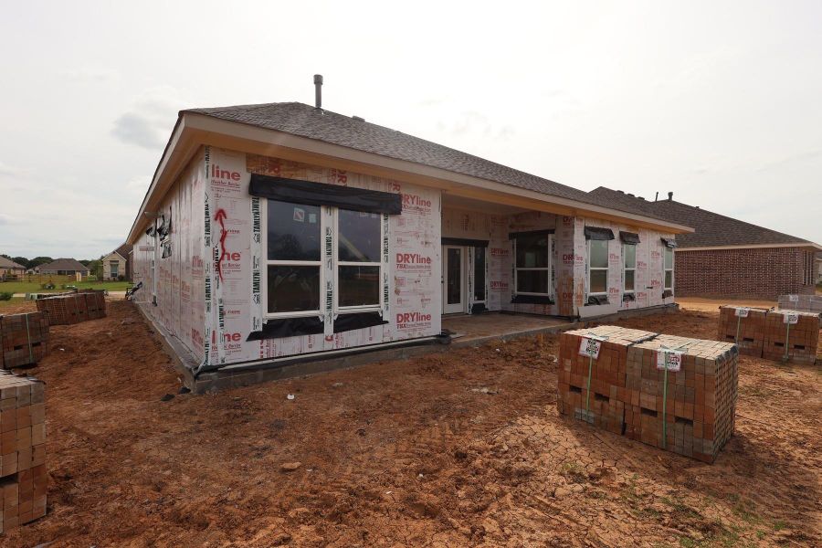 Backyard with covered patio - still under construction! Backyard with covered patio - still under construction!
