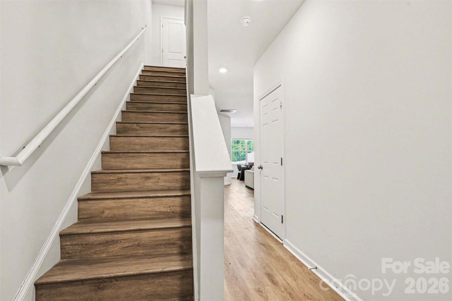 Stairs leading to upper level.