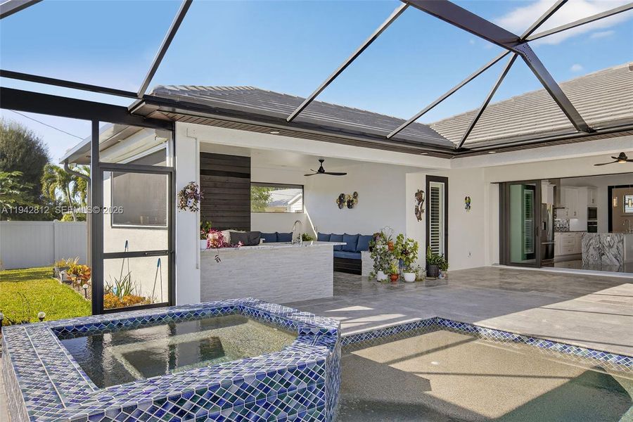 Exterior details and patio area of a home in , Cape Coral (Image 28). Exterior details and patio area of a home in , Cape Coral (Image 28).