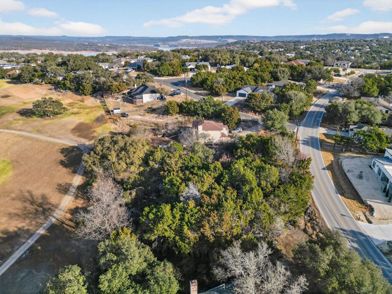 Aerial overview of property's location