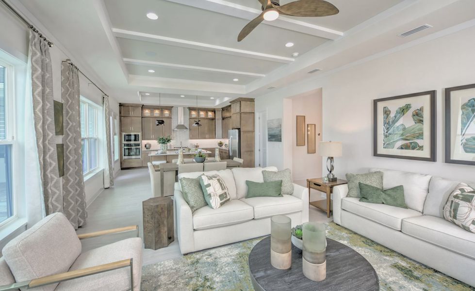 Furnished interior view inside a new home in Oakmont, Gainesville (Image 8). Furnished interior view inside a new home in Oakmont, Gainesville (Image 8).