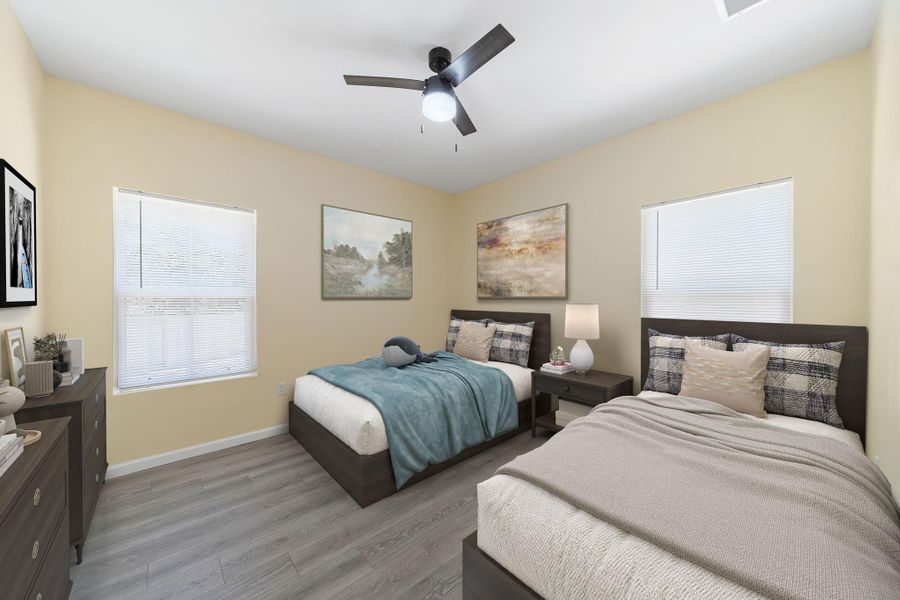 Secondary bedroom 2 virtuallly staged Secondary bedroom 2 virtuallly staged