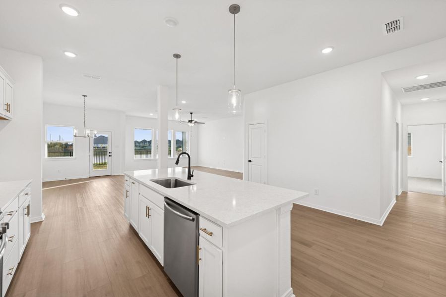 Furnished interior view inside a new home in Oakwood Estates, Waller (Image 5). Furnished interior view inside a new home in Oakwood Estates, Waller (Image 5).