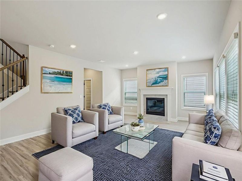 Furnished interior view inside a new home in Martin Springs - Estate Series, Lawrenceville (Image 8).