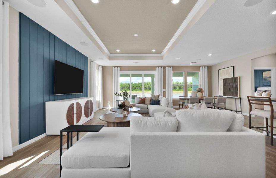 Representative furnished interior of a home built from the Mystique by Pulte Homes in Westerly Park at Wildlight, Wildlight (Image 14).