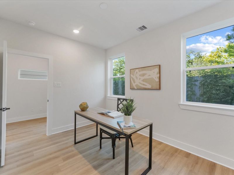 Furnished interior view inside a new home in , Houston (Image 10).