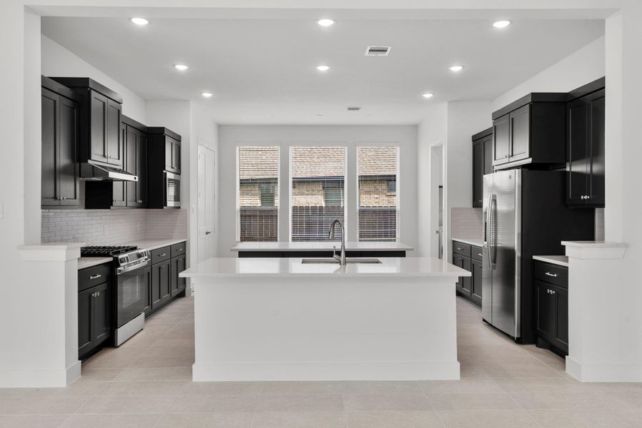 Furnished interior view inside a new home in The Trails, New Caney (Image 8).