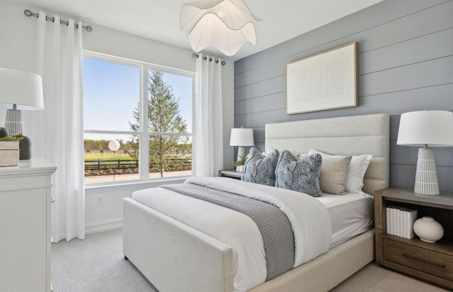 Secondary bedroom designed with generous storage solutions *Model representation Secondary bedroom designed with generous storage solutions *Model representation