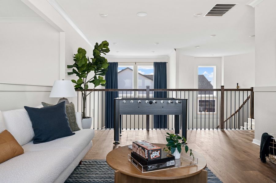Furnished interior view inside a new home in Heritage, Dripping Springs (Image 32). Furnished interior view inside a new home in Heritage, Dripping Springs (Image 32).