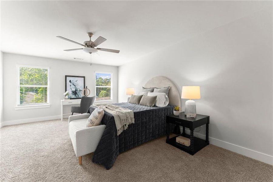 Furnished interior view inside a new home in , Dawsonville (Image 13).
