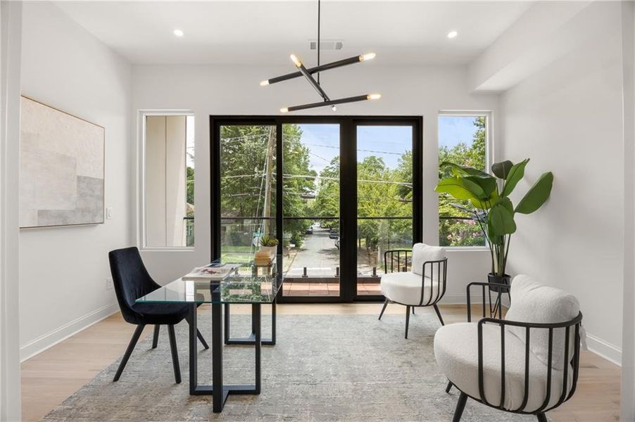 Furnished interior view inside a new home in , Atlanta (Image 12). Furnished interior view inside a new home in , Atlanta (Image 12).