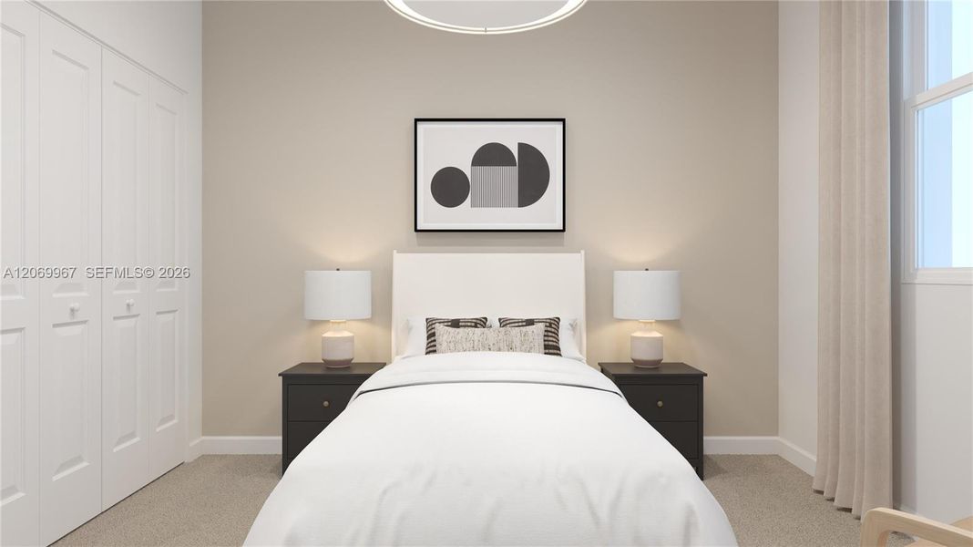 Furnished interior view inside a new home in Breezewood, Miami (Image 12).