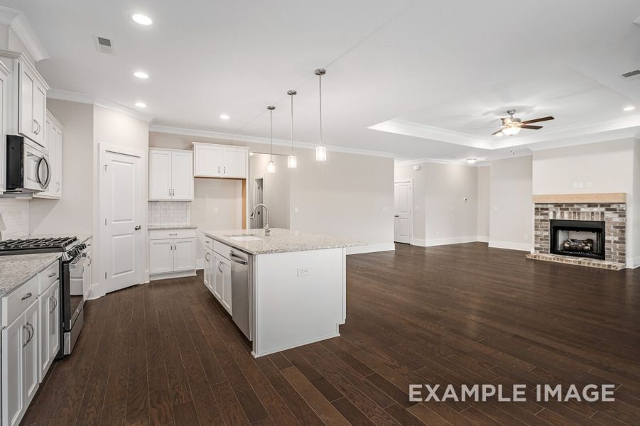 Representative furnished interior of a home built from the The Rockford D by Davidson Homes LLC in The Reserve at Potranco Oaks, Castroville (Image 6).