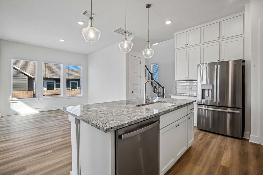 Furnished interior view inside a new home in Easton Park, Austin (Image 9). Furnished interior view inside a new home in Easton Park, Austin (Image 9).