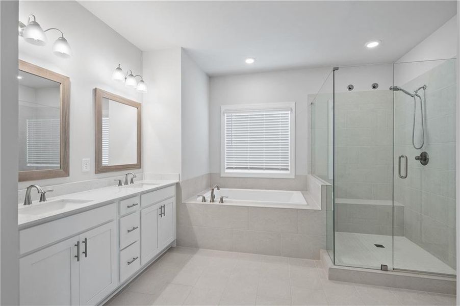 Furnished interior view inside a new home in Palisades Single Family, Cumming (Image 17).
