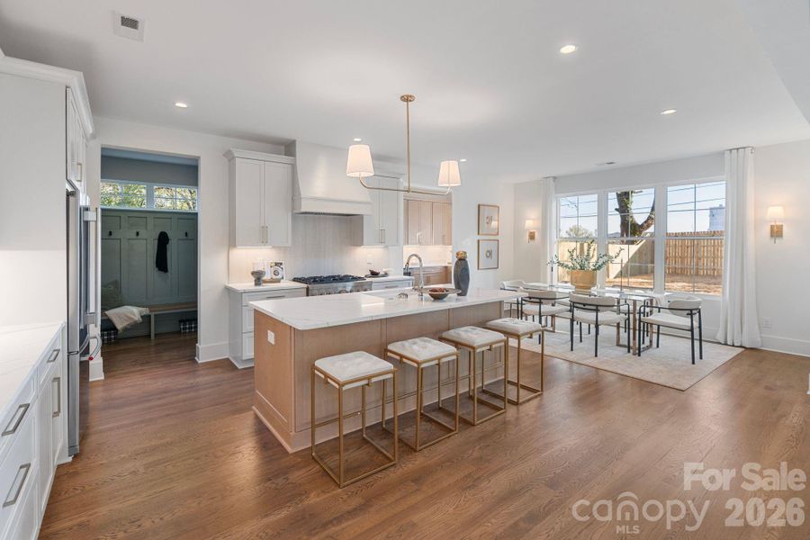 Furnished interior view inside a new home in , Charlotte (Image 5). Furnished interior view inside a new home in , Charlotte (Image 5).