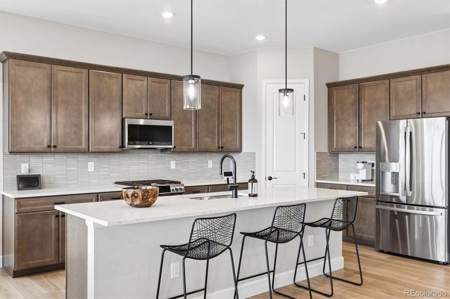 Furnished interior view inside a new home in , Littleton (Image 10).
