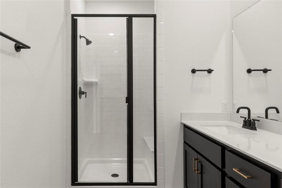 Furnished interior view inside a new home in Collin Creek, Plano (Image 5).