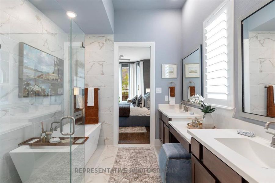 Furnished interior view inside a new home in Devonshire, Forney (Image 35).