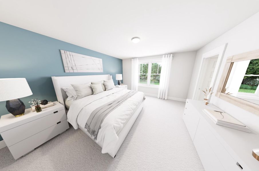 Representative furnished interior of a home built from the Clean Sheets by Garman Homes in McConnell Ridge, McLeansville (Image 5).