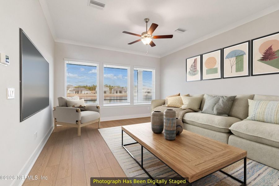 Furnished interior view inside a new home in Reflections 50' Front Load, Ponte Vedra (Image 9).