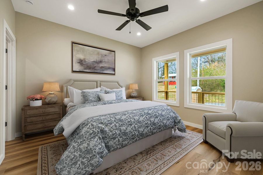 Primary Bedroom - Virtual Staging shown