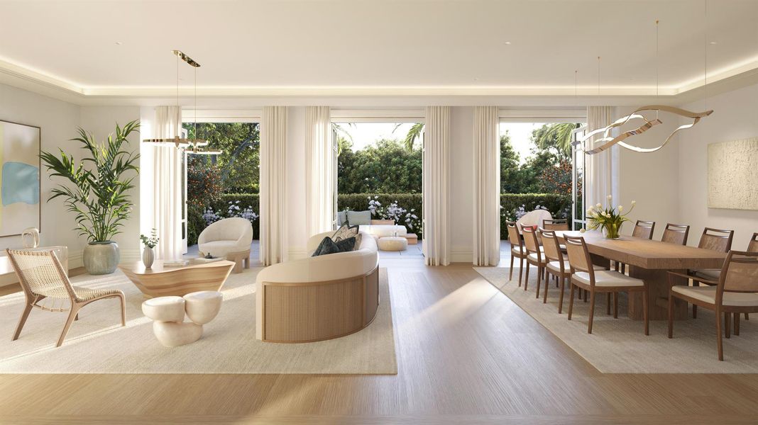 Furnished interior view inside a new home in , West Palm Beach (Image 6).