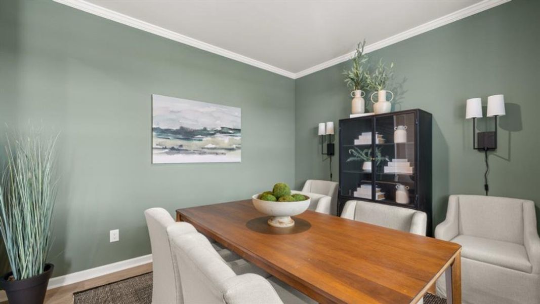 Furnished interior view inside a new home in Fairway 17 at Mirror Lake, Villa Rica (Image 42).