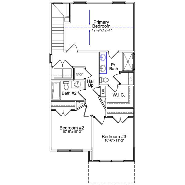 2D floor plan layout of this home in Bluefield, Lexington, SC (Image 3). 2D floor plan layout of this home in Bluefield, Lexington, SC (Image 3).