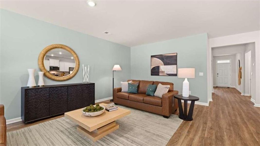 Furnished interior view inside a new home in Poplar Preserve, Newnan (Image 19).