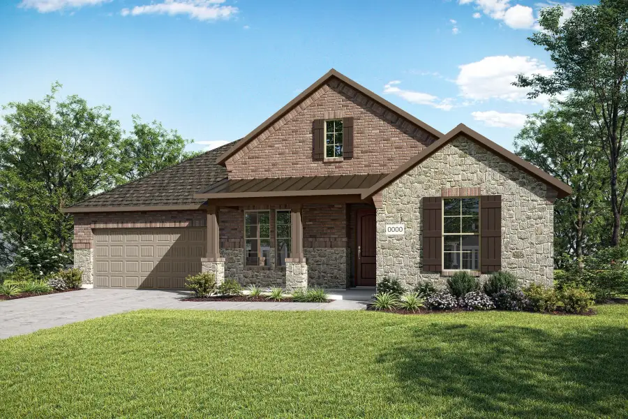 Representative exterior photo of a completed home built from the Brayden by Tri Pointe Homes in LaPrelle, Haslet, TX (Image 13). Representative exterior photo of a completed home built from the Brayden by Tri Pointe Homes in LaPrelle, Haslet, TX (Image 13).