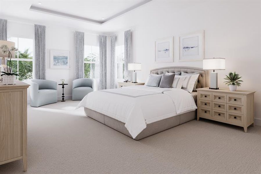 Representative furnished interior of a home built from the Heritage Bay by Ryan Homes in Malabar Springs, Palm Bay (Image 7).