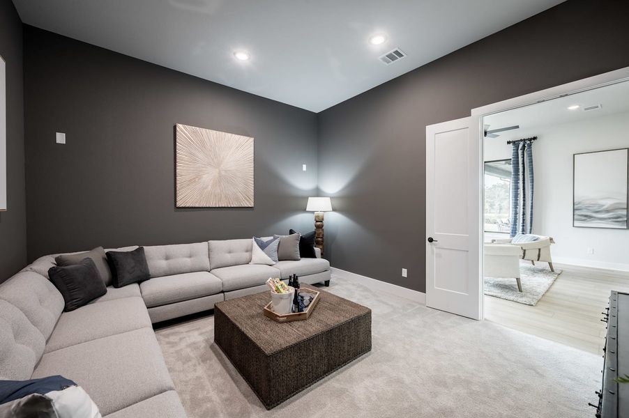 Representative furnished interior of a home built from the Meritage by Tri Pointe Homes in Legacy Grove, Montgomery (Image 14).